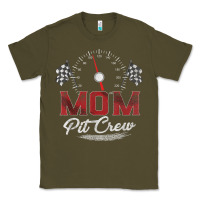 Army Green race car mom pit crew racing family birthday party t shirt Classic Tee - linhVisuals