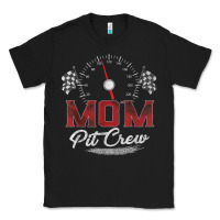 Black race car mom pit crew racing family birthday party t shirt Classic Tee - linhVisuals