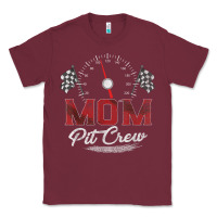 Burgundy race car mom pit crew racing family birthday party t shirt Classic Tee - linhVisuals