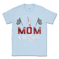 Dusty Blue race car mom pit crew racing family birthday party t shirt Classic Tee - linhVisuals