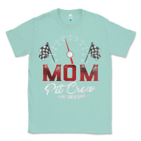Seafoam race car mom pit crew racing family birthday party t shirt Classic Tee - linhVisuals