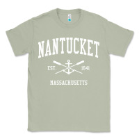 Matcha nantucket ma vintage crossed oars & boat anchor sports pullover hoodie Classic Tee - linhVisuals