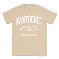 Mushroom nantucket ma vintage crossed oars & boat anchor sports pullover hoodie Classic Tee - linhVisuals