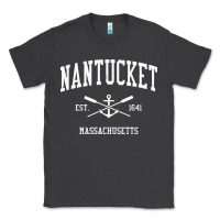 Smoke nantucket ma vintage crossed oars & boat anchor sports pullover hoodie Classic Tee - linhVisuals