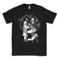 Black nightmare before christmas jack and sally t shirt Classic Tee - linhVisuals