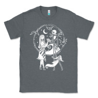 Charcoal Heather nightmare before christmas jack and sally t shirt Classic Tee - linhVisuals