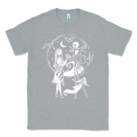 Heather Grey nightmare before christmas jack and sally t shirt Classic Tee - linhVisuals