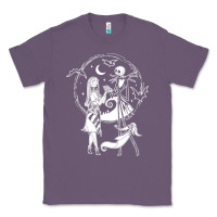 Lavender nightmare before christmas jack and sally t shirt Classic Tee - linhVisuals