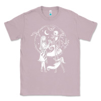 Lilac nightmare before christmas jack and sally t shirt Classic Tee - linhVisuals