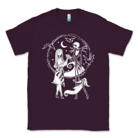Plum nightmare before christmas jack and sally t shirt Classic Tee - linhVisuals