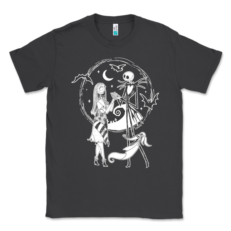 Nightmare Before Christmas Jack And Sally T Shirt Classic Tee by linhVisuals | Teevron