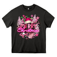Asphalt pink merry christmas Heavy Core Tee - FaDigitalArtStudio