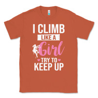 Copper climbing climb mountain climbing like a girl 345 climb climbing lover Classic Tee - linhVisuals
