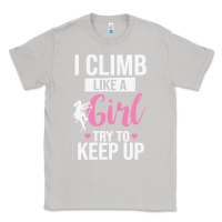 Moon Dust climbing climb mountain climbing like a girl 345 climb climbing lover Classic Tee - linhVisuals