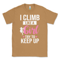 Toasted Coconut climbing climb mountain climbing like a girl 345 climb climbing lover Classic Tee - linhVisuals