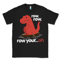 Black dinosaur dino trex row t rex saurus Classic Tee - linhVisuals