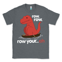 Charcoal Heather dinosaur dino trex row t rex saurus Classic Tee - linhVisuals