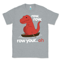 Heather Grey dinosaur dino trex row t rex saurus Classic Tee - linhVisuals