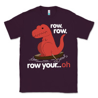 Plum dinosaur dino trex row t rex saurus Classic Tee - linhVisuals
