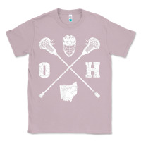 Lilac ohio lacrosse sticks & helmet state outline lax player t shirt Classic Tee - linhVisuals