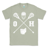 Matcha ohio lacrosse sticks & helmet state outline lax player t shirt Classic Tee - linhVisuals