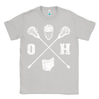 Moon Dust ohio lacrosse sticks & helmet state outline lax player t shirt Classic Tee - linhVisuals