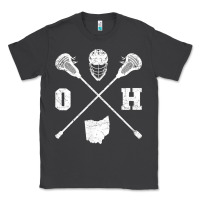 Smoke ohio lacrosse sticks & helmet state outline lax player t shirt Classic Tee - linhVisuals