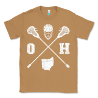 Toasted Coconut ohio lacrosse sticks & helmet state outline lax player t shirt Classic Tee - linhVisuals
