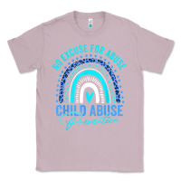 Lilac no excuse child abuse prevention awareness leopard rainbow t shirt Classic Tee - linhVisuals