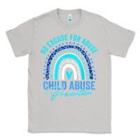 Moon Dust no excuse child abuse prevention awareness leopard rainbow t shirt Classic Tee - linhVisuals