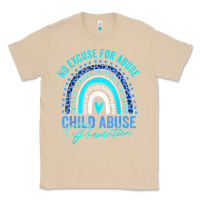 Mushroom no excuse child abuse prevention awareness leopard rainbow t shirt Classic Tee - linhVisuals