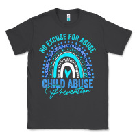 Smoke no excuse child abuse prevention awareness leopard rainbow t shirt Classic Tee - linhVisuals