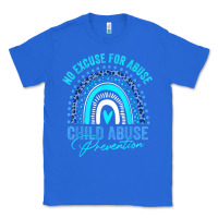 True Royal no excuse child abuse prevention awareness leopard rainbow t shirt Classic Tee - linhVisuals