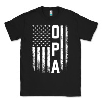 Black opa gift america flag gift for men father's day pullover hoodie Classic Tee - linhVisuals