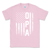 Bubblegum Pink opa gift america flag gift for men father's day pullover hoodie Classic Tee - linhVisuals