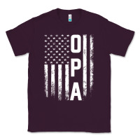 Plum opa gift america flag gift for men father's day pullover hoodie Classic Tee - linhVisuals