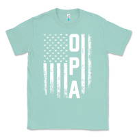 Seafoam opa gift america flag gift for men father's day pullover hoodie Classic Tee - linhVisuals