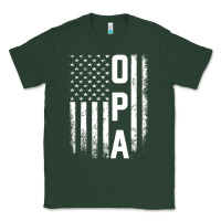 Sports Green opa gift america flag gift for men father's day pullover hoodie Classic Tee - linhVisuals