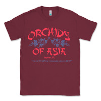 Burgundy orchids of asia kraft massage football t shirt Classic Tee - linhVisuals