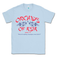 Dusty Blue orchids of asia kraft massage football t shirt Classic Tee - linhVisuals