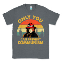 Charcoal Heather vintage only you can prevent communism funny bear camping t shirt Classic Tee - linhVisuals