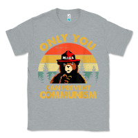 Heather Grey vintage only you can prevent communism funny bear camping t shirt Classic Tee - linhVisuals