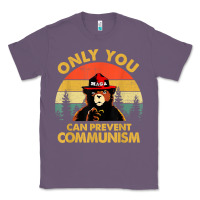 Lavender vintage only you can prevent communism funny bear camping t shirt Classic Tee - linhVisuals