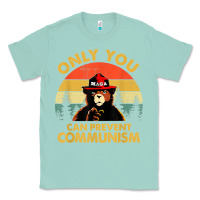 Seafoam vintage only you can prevent communism funny bear camping t shirt Classic Tee - linhVisuals