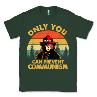 Sports Green vintage only you can prevent communism funny bear camping t shirt Classic Tee - linhVisuals