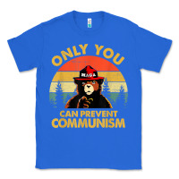 True Royal vintage only you can prevent communism funny bear camping t shirt Classic Tee - linhVisuals