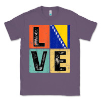 Lavender vintage retro i love bosnia flag for bosnian pride gift t shirt Classic Tee - linhVisuals