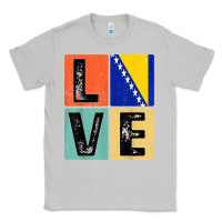 Moon Dust vintage retro i love bosnia flag for bosnian pride gift t shirt Classic Tee - linhVisuals