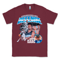 Burgundy Jonathan Isaac Vintage Classic Tee - linhVisuals