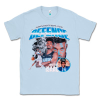 Dusty Blue Jonathan Isaac Vintage Classic Tee - linhVisuals